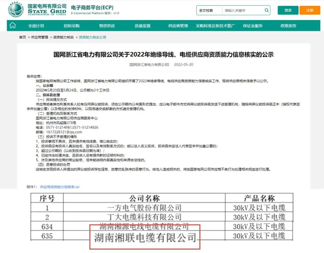 喜訊 | 湘聯(lián)電纜順利通過國(guó)家電網(wǎng)“供應(yīng)商資質(zhì)能力”審核！